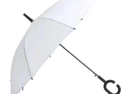 Eleganter Halrum Regenschirm - Weiß, Windfest & Langlebig TK Gruppe® Grosshandel 