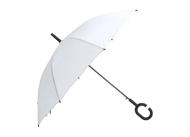 Eleganter Halrum Regenschirm - Weiß, Windfest & Langlebig TK Gruppe® Grosshandel 