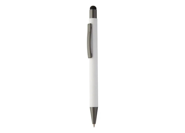 Eleganter Hevea Touchpen mit Kugelschreiber - Weiß - Multifunktionaler Stift für Profis TK Gruppe® Grosshandel 