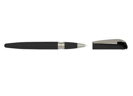 Eleganter I-roq Tintenroller - Schwarz, Softtouch-Griff, Hochwertiger Rollerball Stift für Präzises Schreiben TK Gruppe® Grosshandel 