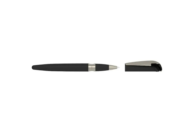 Eleganter I-roq Tintenroller - Schwarz, Softtouch-Griff, Hochwertiger Rollerball Stift für Präzises Schreiben TK Gruppe® Grosshandel 