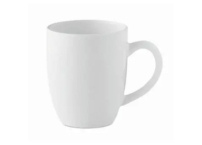 Eleganter Keramik Kaffeebecher 300 ml - Weiß TRENT Design Stilvoller und moderner Trinkgenuss TK Gruppe® Grosshandel 