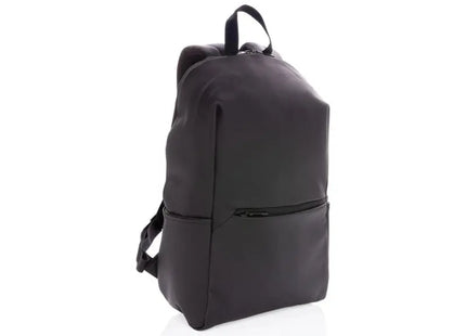 Eleganter PU 15.6 Laptop-Rucksack - Modern & Praktisch - Schwarz TK Gruppe® Grosshandel 