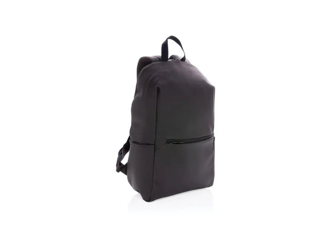 Eleganter PU 15.6 Laptop-Rucksack - Modern & Praktisch - Schwarz TK Gruppe® Grosshandel 