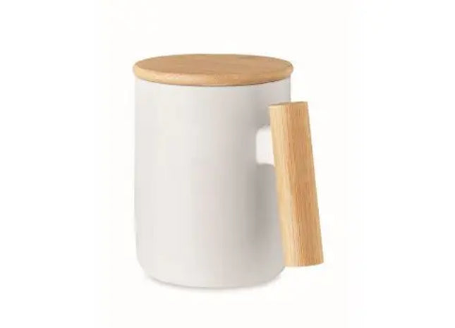 Eleganter Porzellanbecher 380 ml - Weiß MAJEST Design Stilvoller und luxuriöser Trinkgenuss TK Gruppe® Grosshandel 