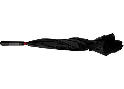 Eleganter Regenschirm aus Pongee-Seide Constance – Schwarz, Luxuriös & Robust TK Gruppe® Grosshandel 