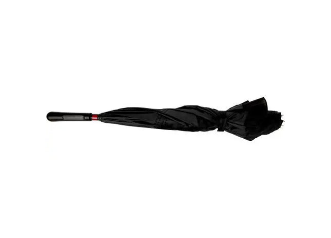 Eleganter Regenschirm aus Pongee-Seide Constance – Schwarz, Luxuriös & Robust TK Gruppe® Grosshandel 