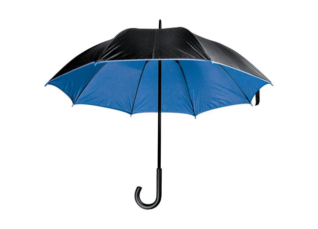 Eleganter Regenschirm mit doppelter Polyesterbespannung – Blau, Stilvoll & Robust TK Gruppe® Grosshandel 