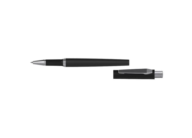 Eleganter Snooker Tintenroller - Schwarz, Softtouch-Griff, Premium Rollerball Stift für Präzises Schreiben TK Gruppe® Grosshandel 