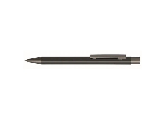 Eleganter Straight Druckkugelschreiber - nachfüllbarer, ergonomischer Kugelschreiber - Gun Metal TK Gruppe® Grosshandel 