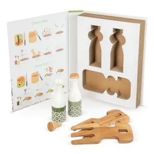 Elegantes 2-teiliges Öl- und Essig-Set - Holz, Stilvolle Aufbewahrung und Servierung TK Gruppe® Grosshandel 