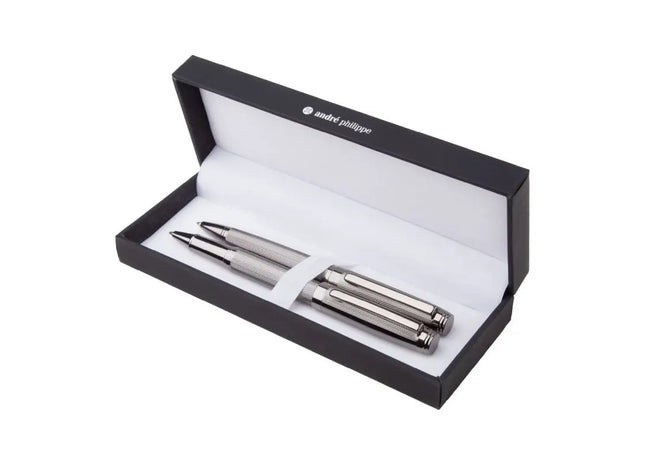 Elegantes Chapelle Kugelschreiber-Set in Silber - Luxuriös & Modern TK Gruppe® Grosshandel 