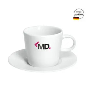 Elegantes Fancy Espresso-Set: Tasse mit Untertasse in Schneeweiß – Für Kaffeekenner TK Gruppe® Grosshandel 