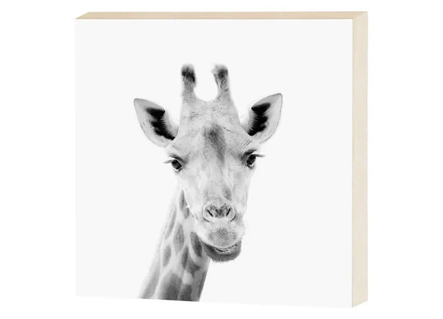 Elegantes Giraffen-Bild zum Aufstellen, 15x15 cm - Stilvoller Dekorationsartikel TK Gruppe® Grosshandel 