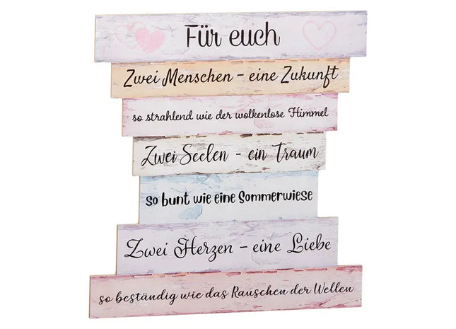 Elegantes Hochzeitsbild, 30x32 cm - Ideales Andenken für besondere Momente TK Gruppe® Grosshandel 