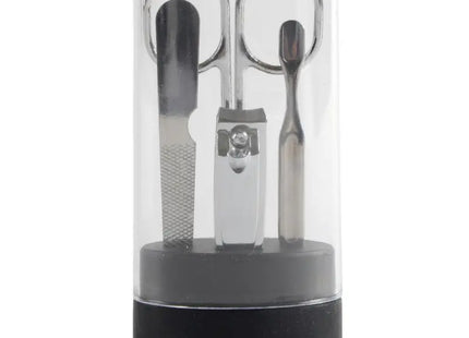 Elegantes Maniküre-Set LYON in Schwarz-Transparent – Stilvoll & Funktional TK Gruppe® Grosshandel 