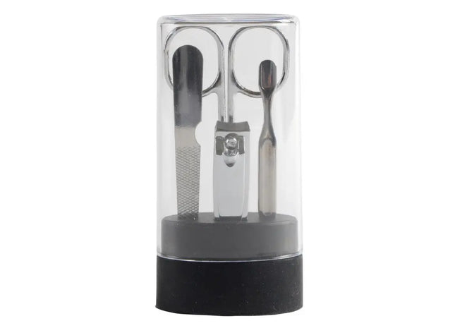 Elegantes Maniküre-Set LYON in Schwarz-Transparent – Stilvoll & Funktional TK Gruppe® Grosshandel 