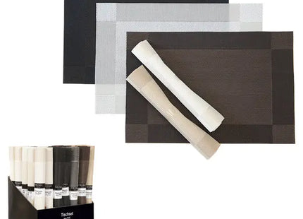 Elegantes PVC Tischset, Design 1, Ca. 45x30cm, 5er-Pack TK Gruppe® Grosshandel 