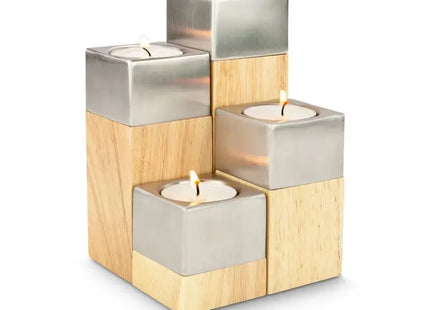 Elegantes ROMINOX 4er Teelicht-Set - Luce für stimmungsvolle Beleuchtung TK Gruppe® Grosshandel 