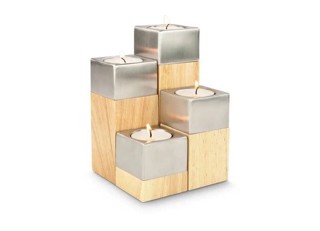 Elegantes ROMINOX 4er Teelicht-Set - Luce für stimmungsvolle Beleuchtung TK Gruppe® Grosshandel 