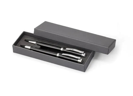 Elegantes Schreib-Set FORTUNA – Hochwertiges Set in Schwarz für stilvolles Schreiben TK Gruppe® Grosshandel 