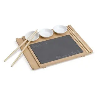 Elegantes Sushi Servierset - Holz, Komplettes Set für stilvolles Sushi-Genuss TK Gruppe® Grosshandel 