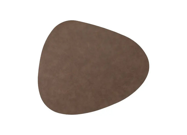 Elegantes Tischset aus PVC - Stone Lederoptik, Braun, Robuste & Stilvolle Tischunterlage TK Gruppe® Grosshandel 