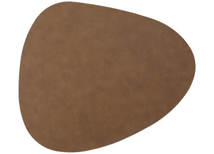 Elegantes Tischset aus PVC - Stone Lederoptik, Hellbraun, Robuste & Stilvolle Tischunterlage TK Gruppe® Grosshandel 