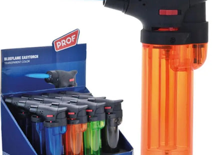 Elektrisches Feuerzeug Blaue Turboflamme, 12er-Pack in Ausstellungsbox TK Gruppe® Grosshandel 