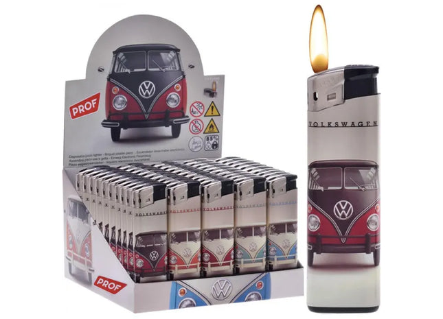 Elektrisches Feuerzeug VW Bus, 8x2cm - Praktische Auslageverpackung TK Gruppe® Grosshandel 