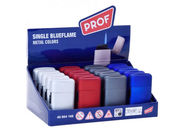 Elektrisches Jet-Flame Feuerzeug - Metall-Optik, im Displaykarton - Robust & Windfest TK Gruppe® Grosshandel 