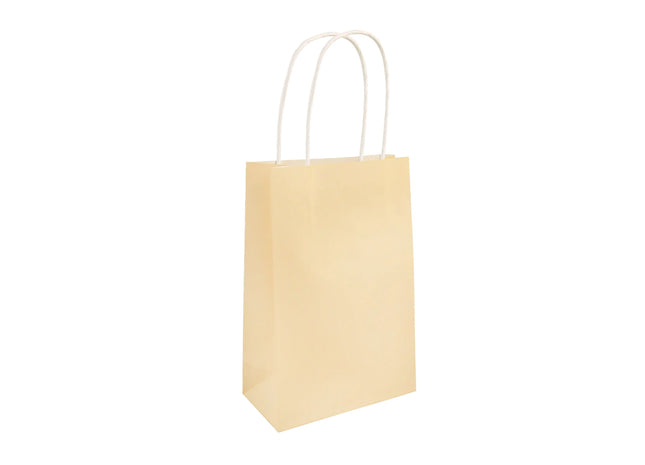 Elfenbeinfarbene Tasche Mit Griff, 14x21x7 cm - Elegante Damenhandtasche TK Gruppe® Grosshandel 