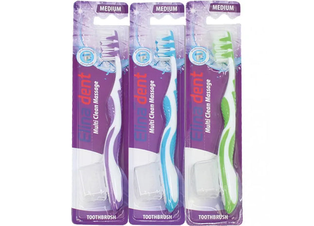 Elina 1-Pack Multi Clean Massage Toothbrush 18.5cm TK Gruppe® Grosshandel 