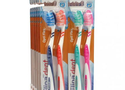 Elina 2 Flexident Zahnbürsten Duo, 18cm - Effektive Mundpflege TK Gruppe® Grosshandel 