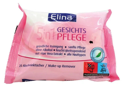 Elina 20 Abschminktücher 20x21cm – Sanfte Reinigung für Empfindliche Haut TK Gruppe® Grosshandel 