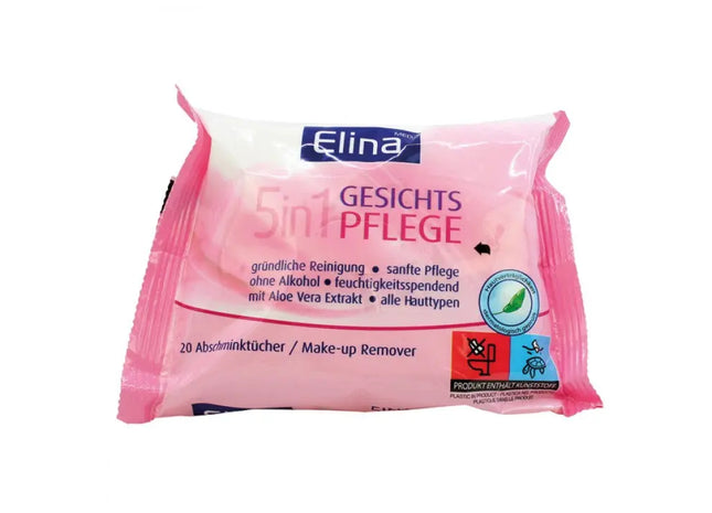Elina 20 Abschminktücher 20x21cm – Sanfte Reinigung für Empfindliche Haut TK Gruppe® Grosshandel 