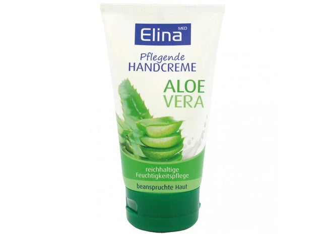 Elina Aloe Vera Handcreme, 150ml Tube, Beruhigende Hautpflege TK Gruppe® Grosshandel 