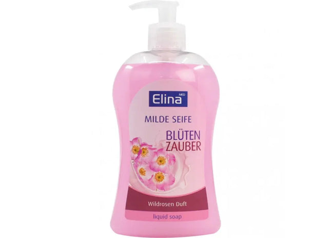 Elina Blumenzauber Flüssigseife Wilde Rose, 500ml – Betörendes Blütenerlebnis TK Gruppe® Grosshandel 