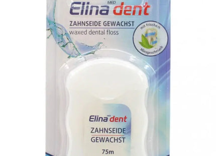 Elina Dent Gewachste Zahnseide 75m mit Minzgeschmack – Effektive Zahnreinigung TK Gruppe® Grosshandel 