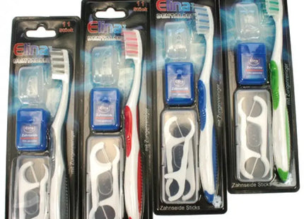 Elina Dental Set mit 10 Zahnbürsten auf Karte - Umfassendes Mundpflege-Kit TK Gruppe® Grosshandel 