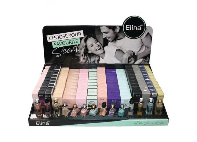 Elina Duft 15ml, Display-3, 140 Stück, 14 verschiedene Sorten - Vielfalt in kompaktem Format TK Gruppe® Grosshandel 