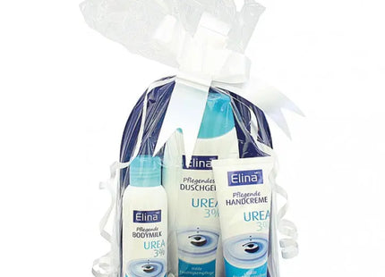 Elina GP 3% Urea 3-teiliges Pflegeset: 250ml Duschgel & Körpermilch TK Gruppe® Grosshandel 