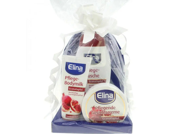 Elina GP Granatapfel 3-teiliges Badeset: Duschgel 250ml & Bodylotion TK Gruppe® Grosshandel 