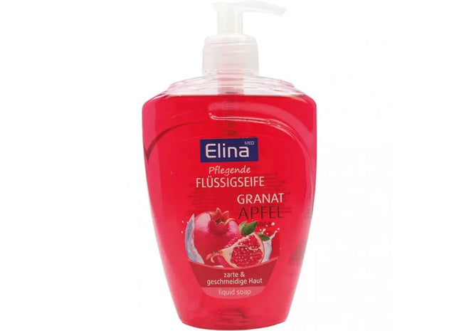 Elina Granatapfel Flüssigseife, 500ml mit Spender - Pflegende Handreinigung TK Gruppe® Grosshandel 