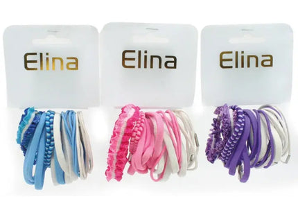 Elina Haargummis-Set, 20 Stück in 4 Stärken und Farben - Vielseitige Haarbänder TK Gruppe® Grosshandel 