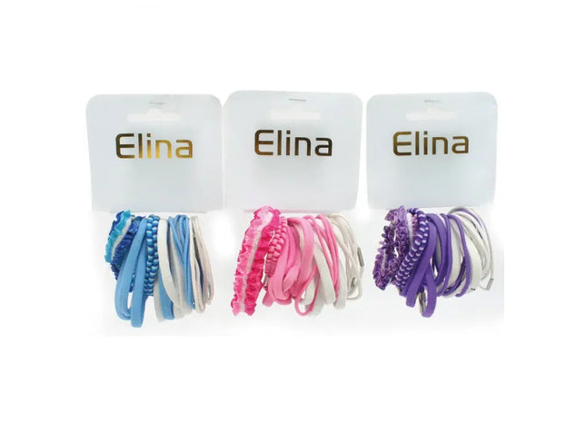Elina Haargummis-Set, 20 Stück in 4 Stärken und Farben - Vielseitige Haarbänder TK Gruppe® Grosshandel 