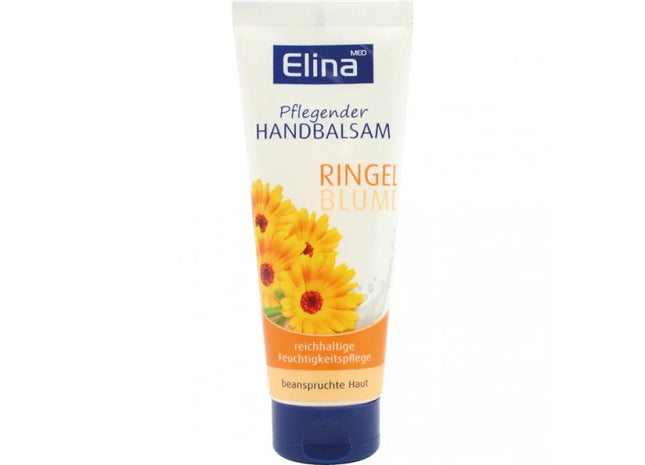 Elina Handcreme mit Ringelblumenextrakt, 75ml Tube, Pflegende Formel TK Gruppe® Grosshandel 