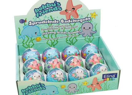 Elina Kinder Badebomben, 100g, 3 Verschiedene Düfte, Display - Spaßbad für Kinder TK Gruppe® Grosshandel 