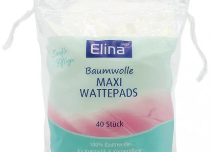 Elina Maxi-Oval Wattepads, 40 Stück – Sanfte Make-Up Entfernungspads TK Gruppe® Grosshandel 