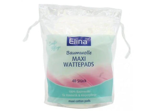 Elina Maxi-Oval Wattepads, 40 Stück – Sanfte Make-Up Entfernungspads TK Gruppe® Grosshandel 
